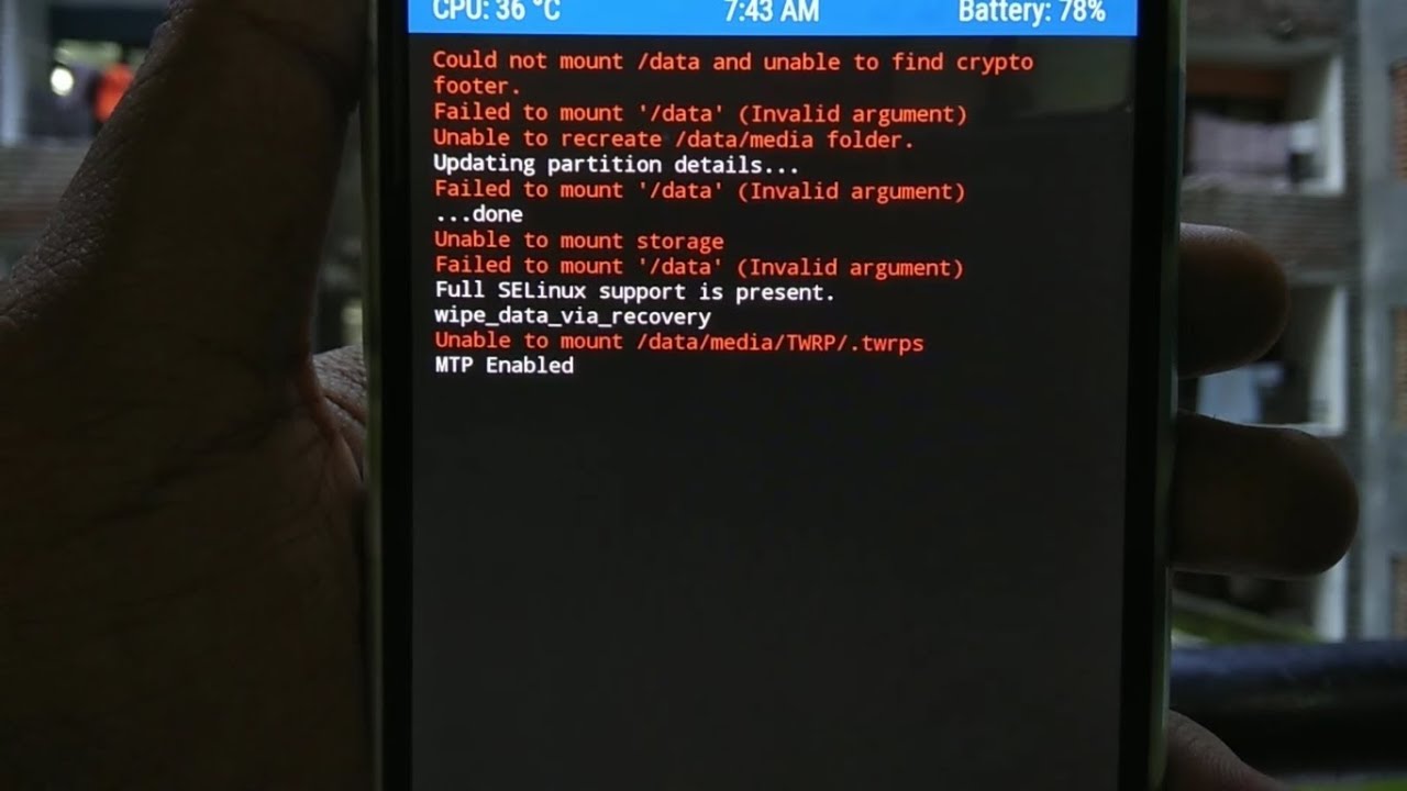 Panduan atasi masalah Failed To Mount System (Invalid Argument) pada Nokia 1 via TWRP