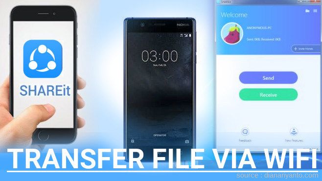 Mengenal Transfer File via Wifi di Nokia 3 Menggunakan ShareIt Terbaru