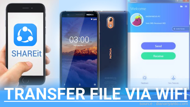 Transfer File via Wifi di Nokia 3.1 Menggunakan ShareIt Terbaru