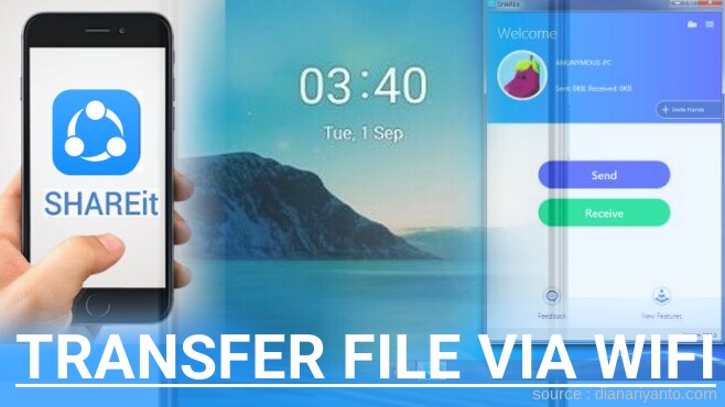 Kirim dan Transfer File via Wifi di Nokia 3.4 Menggunakan ShareIt Terbaru