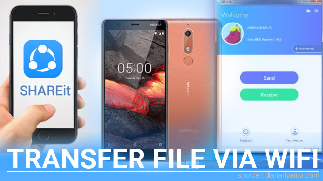 Tutorial Transfer File via Wifi di Nokia 5.1 Menggunakan ShareIt Versi Baru