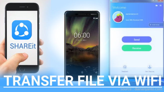 Tips Transfer File via Wifi di Nokia 6.1 Menggunakan ShareIt Terbaru