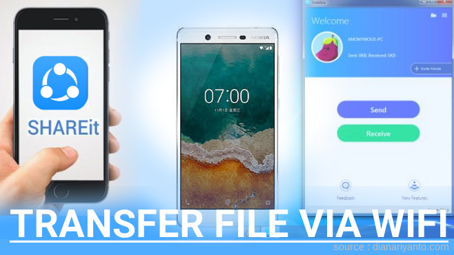 Tutorial Transfer File via Wifi di Nokia 7 Menggunakan ShareIt Terbaru