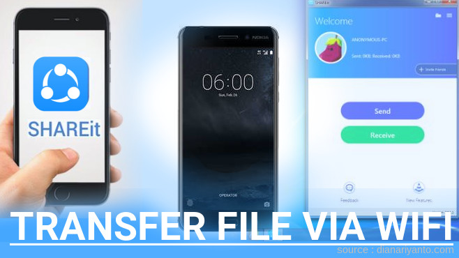 Mengenal Transfer File via Wifi di Nokia 8 Menggunakan ShareIt Versi Baru