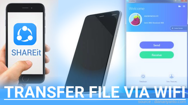 Cara Mudah Transfer File via Wifi di Nokia C1 Menggunakan ShareIt Versi Baru