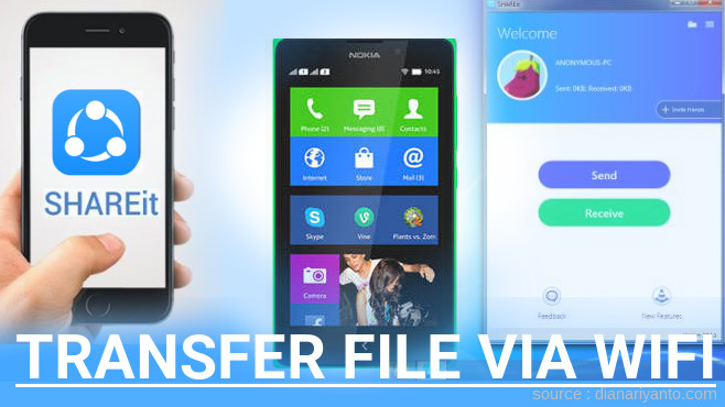 Tutorial Transfer File via Wifi di Nokia XL Dual SIM Menggunakan ShareIt Versi Baru